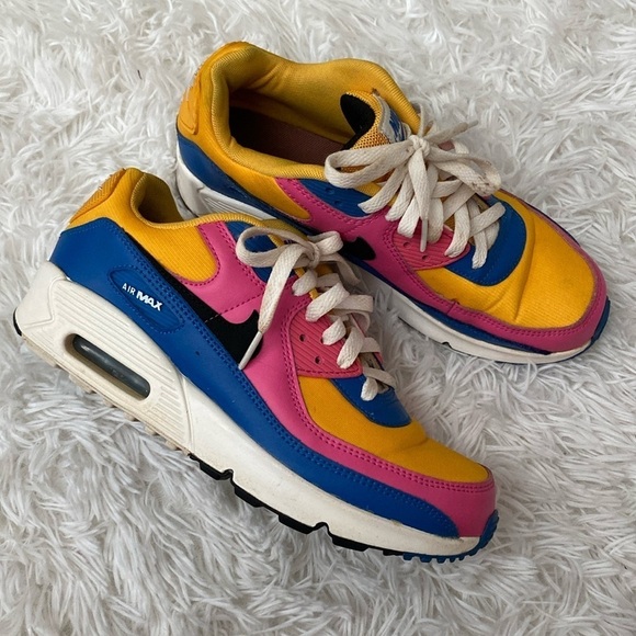 Nike Shoes - Nike Airmax 90 LTR gs university gold sneakers